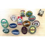 Selection of vintage pub beer labels to include Truman Bitter, Strongsmith etc