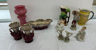 Selection of collectables includes jugs, figures etc