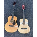 Two 6 string guitars