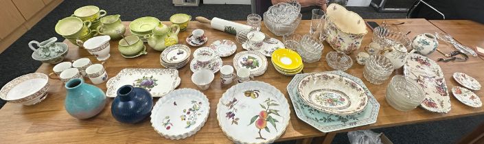 Large selection of miscellaneous includes part tea service, glass ware, vases etc