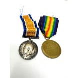WW1 Medal Pair & Original Ribbons 47784 Cpl E. Drew RAF