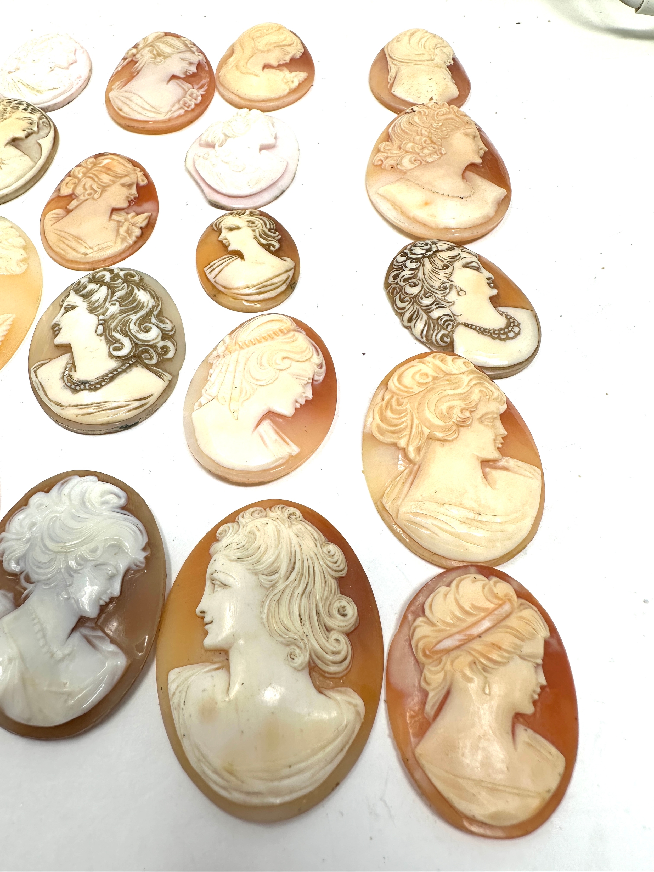 A Collection Of Loose Cameo Panels In Various Sizes - Image 3 of 4
