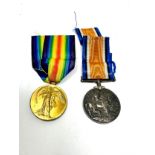 WW1 Medal Pair & Original Ribbons 38060 Sjt E. G. Strowger Northampton Regt