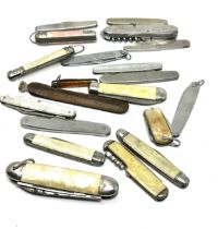 20 x Vintage Assorted Small Pocket KNIVES Inc Smokers Knives, Pen Knives Etc