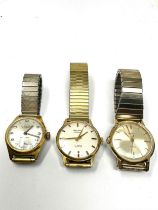 3 vintage Gents wristwatch the watch is ticking