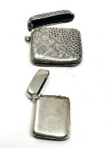 2 x .925 silver silver Vesta Cases 1 a/f