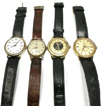 4 vintage Gents wristwatches the watches is ticking