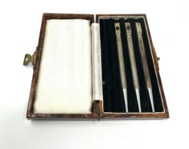 3 x .925 silver bridge pencils boxed