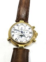 Gents stauer graves calendar moonphase automatic wristwatch the watch is ticking