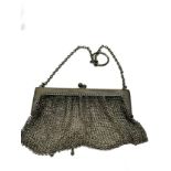 .950 silver chainmail purse