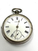 Antique silver waltham pocket watch the watch is ticking no glass