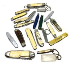 20 x Vintage Assorted Small Pocket KNIVES Inc Smokers Knives, Pen Knives Etc