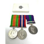 WW2-GV.I Mounted Officers Medal Group & GSM Box, GSM Capt R.C Perkins REME
