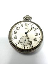 Military Manis pocket watch the watch is ticking