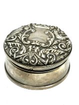 .925 silver jewellery / trinket box