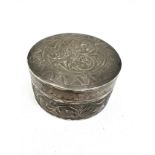 indian silver trinket box
