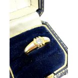 18ct Gold White Stone Set Ring (3.8g)