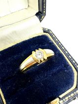 18ct Gold White Stone Set Ring (3.8g)