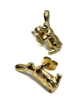 9ct Gold Rabbit Stud Earrings (0.7g)