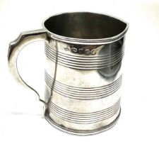 georgian silver christening mug