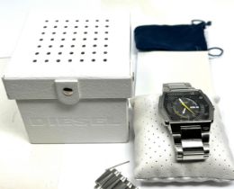 Boxed Diesel gents wristwatch only the brave untested