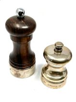 2 x silver pepper mills