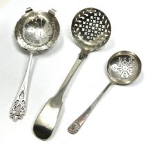 3 x .antique silver sifters