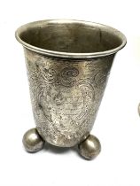 .830 silver cup / beaker vase