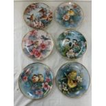 Set of 5 Franklin mint Heirloom collectors plates includes three part harmony, Spring time sonata