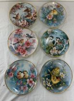 Set of 5 Franklin mint Heirloom collectors plates includes three part harmony, Spring time sonata