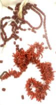 Selection of coral beads