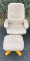 Reclining chair and footstool