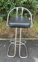 Chrome bar stool