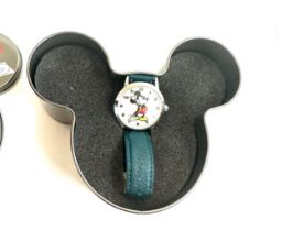 Ingersol Disney wristwatch, shaped tin, in working order, no warranty given