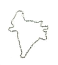 Gents silver Belcher chain, weight 41 grams