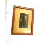 Vintage framed oil painting signed H.Hall, frame measures approximately 35 x 45cm
