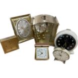 Selection of assorted clocks to include Swiza, Junghans, Smiths etc, all untested
