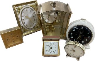 Selection of assorted clocks to include Swiza, Junghans, Smiths etc, all untested