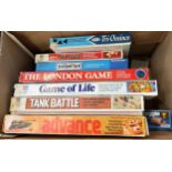 Large selection vintage board games to include Scotland Yard, The London game, tank Battle
