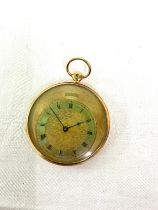 18ct gold pocket watch by Guyerdet Aine Paris circa 1840 Ruby cylinder, working in Paris 1835-1845