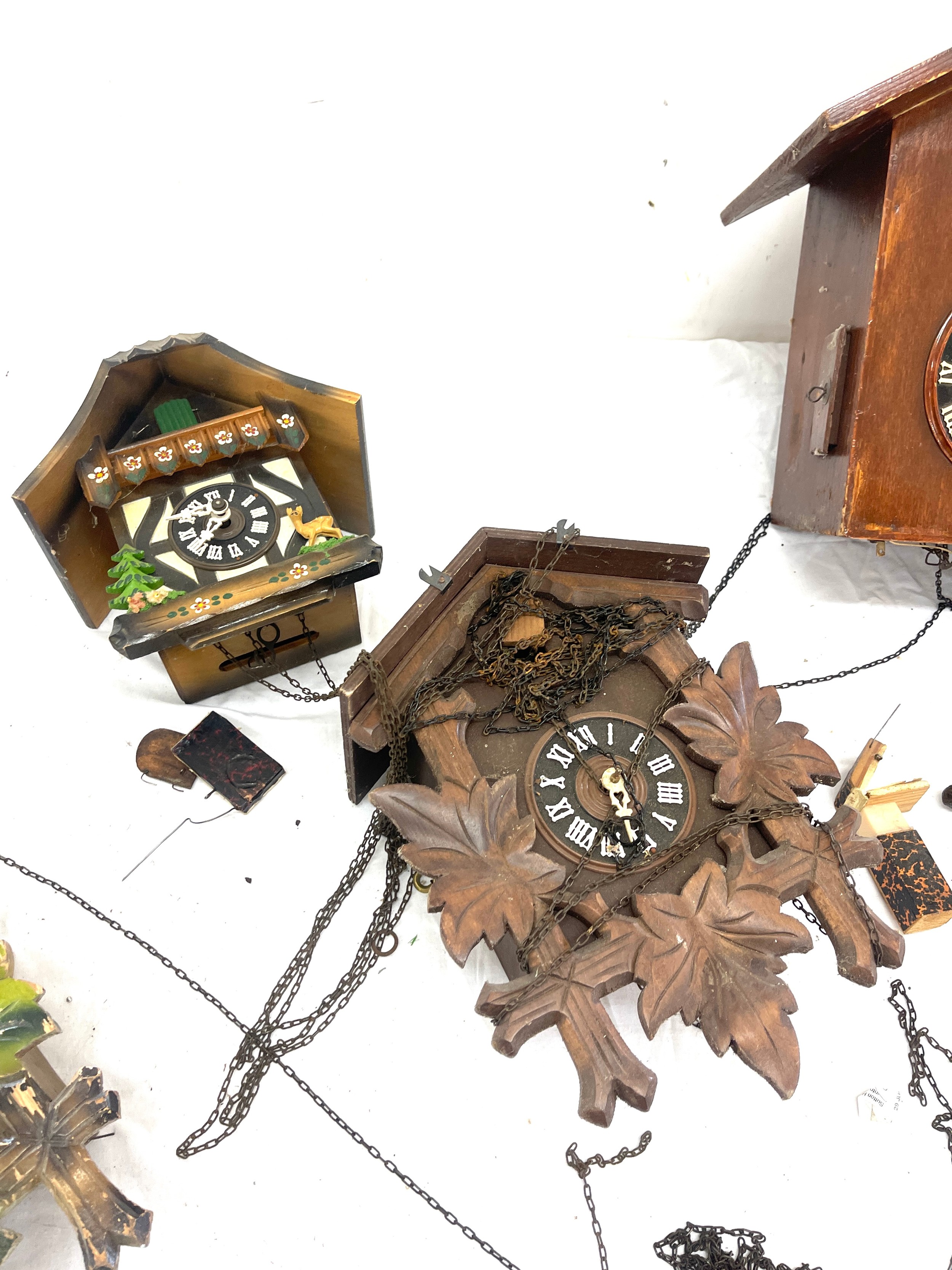 Selection of vintage and later clocks for spares and repairs - Image 4 of 5