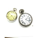 Sterling silver gents pocket watch by Fattorini and sons, Bradford, Fusee movement along with a
