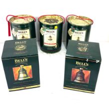 Selection of Bells Old Scotch Whisky Christmas decanters to include Christmas 1990, 1988, 1989, 1992