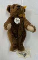 Steiff 1909 classic Mohair Teddy 1909, 000447, Jointed, 9.5inches , Growler, w/Tags