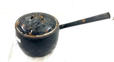 Vintage enamel lidded saucepan