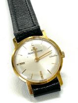 Vintage ladies mechanical Jaeger Le Coultre wristwatch, winds and ticks no warranty given