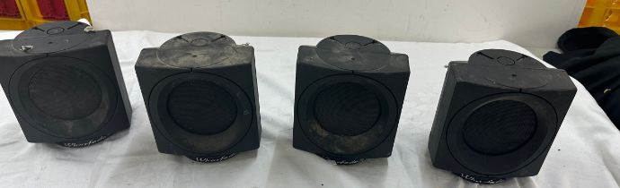 Set of 4 Wharfedle speakers, untested