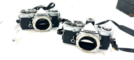 2 Olympus OM-1 camera's body only, no lenses, untested