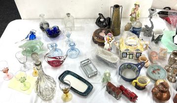 Large selection of mixed ceramics and glassware to include blue and white vintage teaset