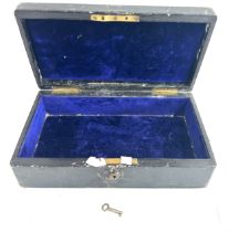 Antique Asprey leather jewellery box